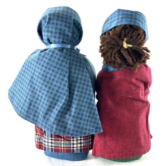 Handmade Fabric Nativity Figures Mary Joseph Baby Jesus Primitive 9” Christmas - Picture 5 of 6